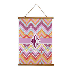 Ikat Chevron Wall Hanging Tapestry - Tall (Personalized)