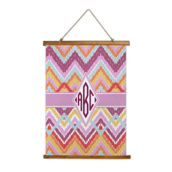 Custom Ikat Chevron Wall Hanging Tapestry (Personalized)