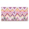 Ikat Chevron Wall Mounted Coat Rack (Personalized)