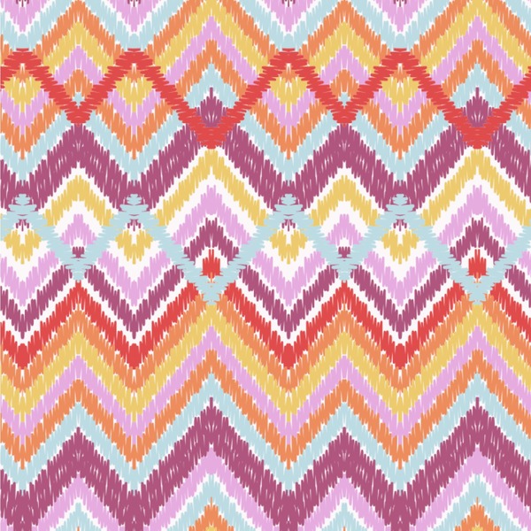 Custom Ikat Chevron Wallpaper & Surface Covering (Water Activated 24"x 24" Sample)