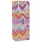 Ikat Chevron Wine Gift Bags - Matte (Personalized)