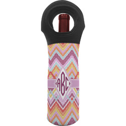 Ikat Chevron Wine Tote Bag (Personalized)