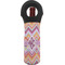 Ikat Chevron Wine Tote Bag (Personalized)