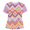 Ikat Chevron Women's Crew T-Shirt - 2X Large