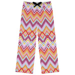 Ikat Chevron Womens Pajama Pants - XS