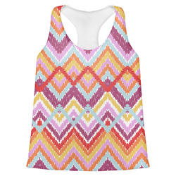 Ikat Chevron Womens Racerback Tank Top - X Small