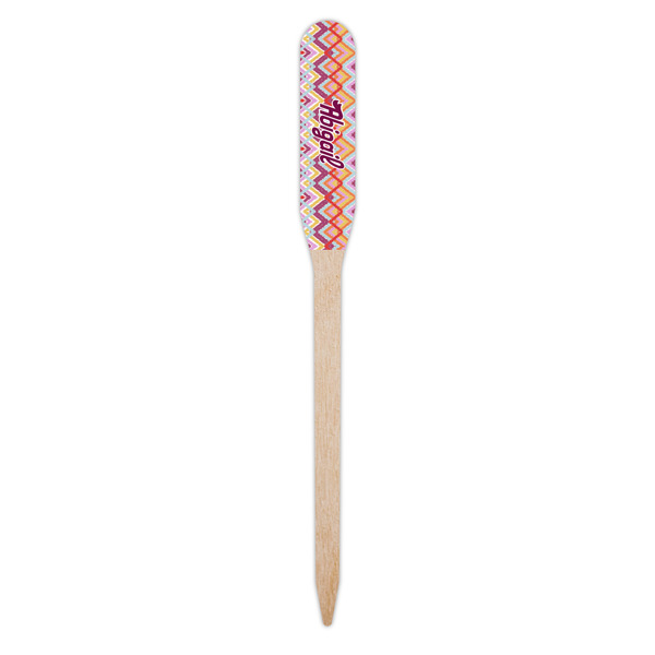 Ikat Chevron Wooden Food Pick - Paddle - Single Pick