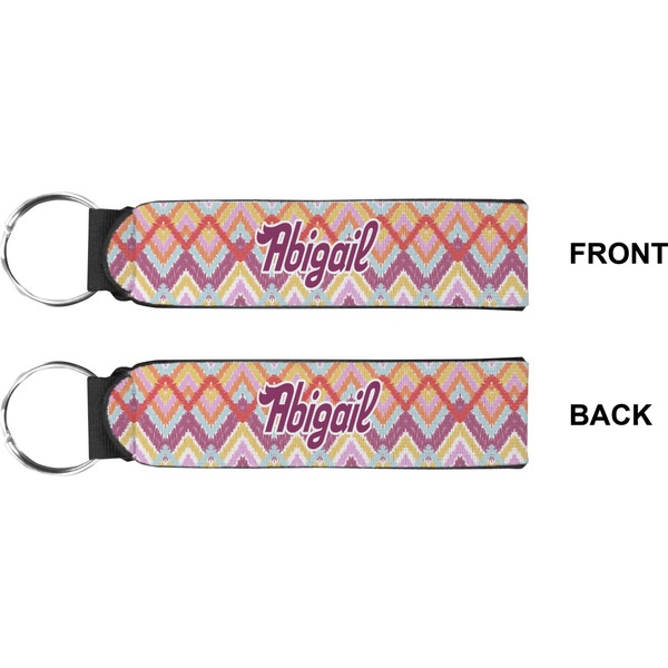 Ikat Chevron Wristlet (Front + Back)