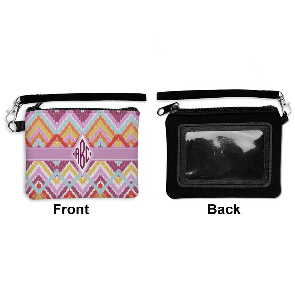 Ikat Chevron Wristlet ID Cases - Front & Back