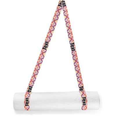 Ikat Chevron Yoga Mat Strap (Personalized)