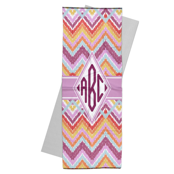 Custom Ikat Chevron Yoga Mat Towel (Personalized)