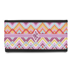 Ikat Chevron Leatherette Ladies Wallet (Personalized)