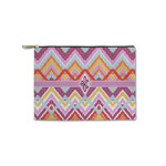 Ikat Chevron Zipper Pouch - Small - 8.5"x6" (Personalized)