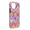 Ikat Chevron iPhone Case - Rubber Lined - iPhone 13 Pro Max (Personalized)