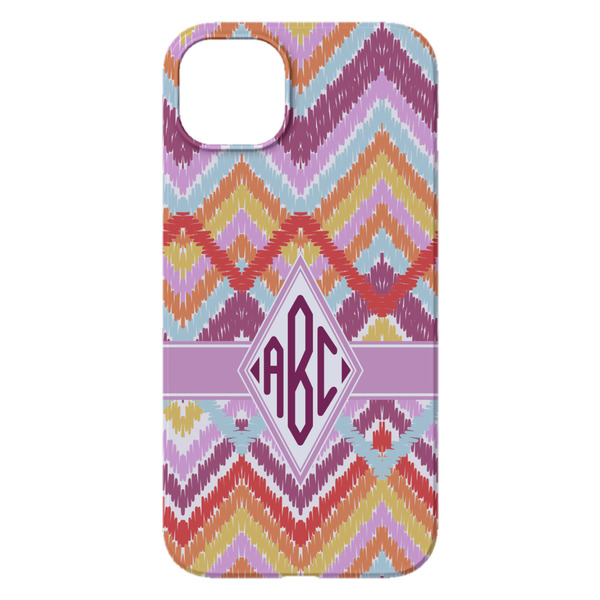 Ikat Chevron iPhone 14 Pro Max Case - Back