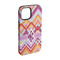 Ikat Chevron iPhone Case - Rubber Lined - iPhone 15 Pro (Personalized)