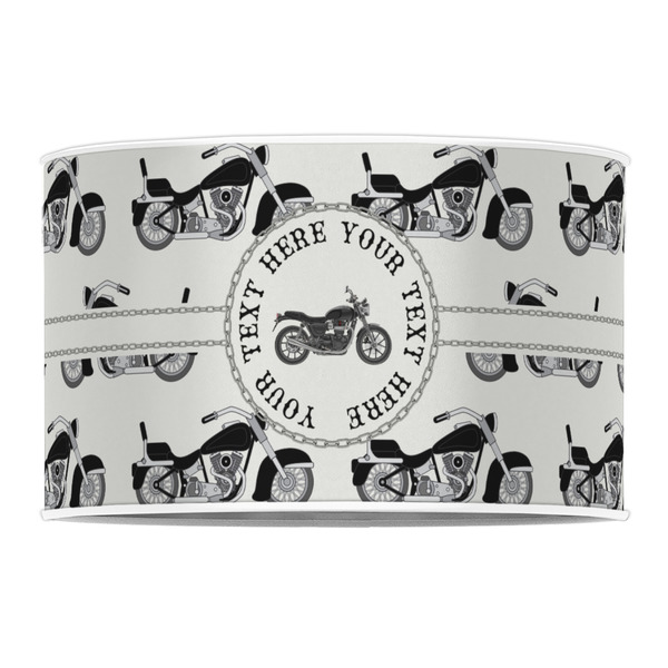 Motorcycle 12" Drum Lampshade - FRONT (Poly Film)