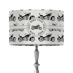 Motorcycle 12" Drum Lamp Shade - Fabric (Personalized)