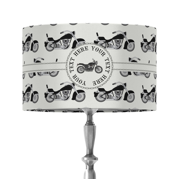 Custom Motorcycle 12" Drum Lamp Shade - Fabric (Personalized)