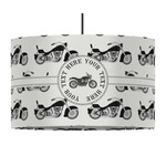 Motorcycle 12" Drum Pendant Lamp - Fabric (Personalized)