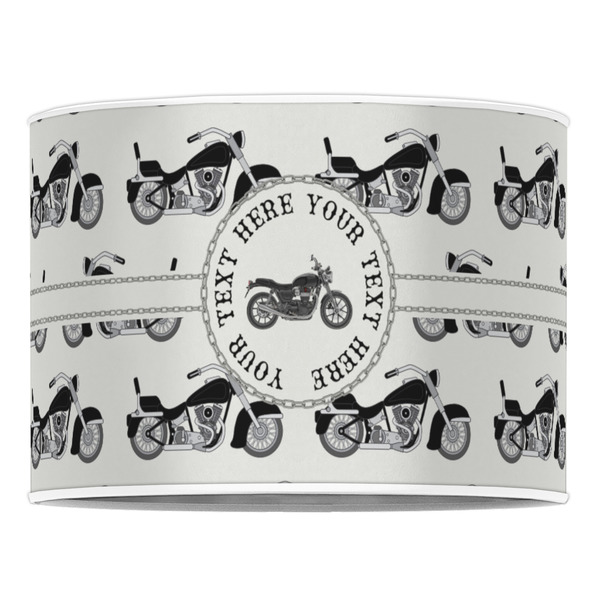 Motorcycle 16" Drum Lampshade - FRONT (Poly Film)