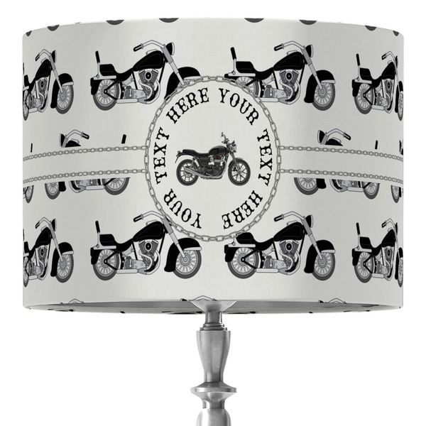 Custom Motorcycle 16" Drum Lamp Shade - Fabric (Personalized)