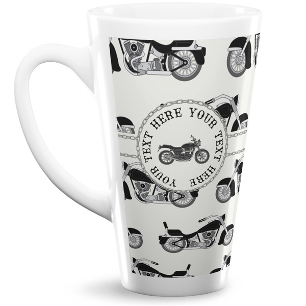 Custom Motorcycle 16 Oz Latte Mug (Personalized)