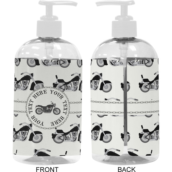 Motorcycle 16 oz Plastic Liquid Dispenser- Approval- White
