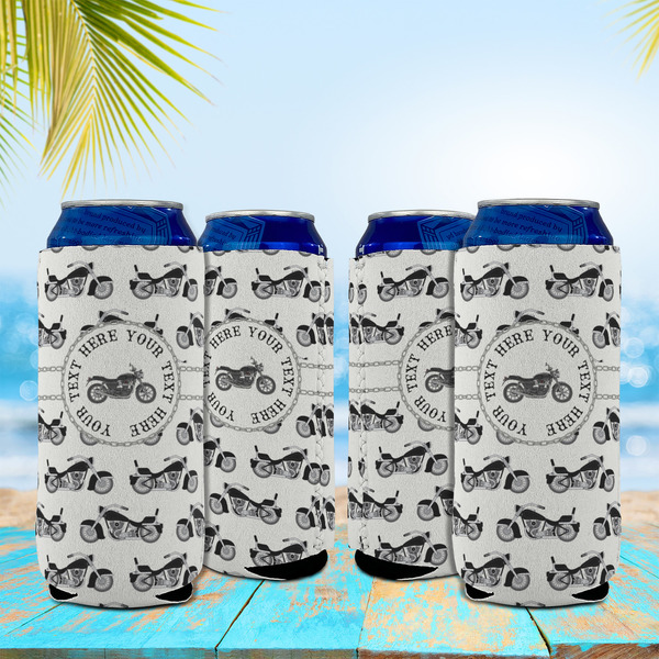 Motorcycle 16oz Can Sleeve - Set of 4 - LIFESTYLE