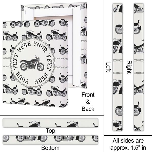 Motorcycle 16x20 - Canvas Print - Approval