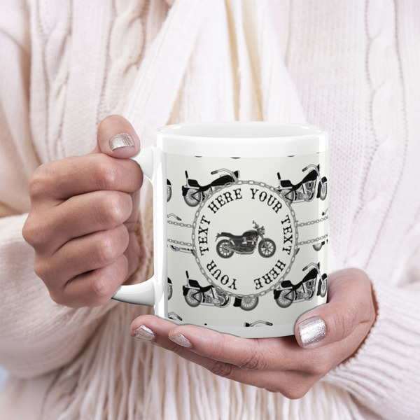 Motorcycle 20oz Coffee Mug - LIFESTYLE