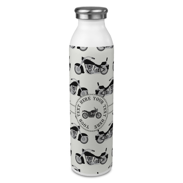 Custom Motorcycle 20oz Stainless Steel Water Bottle - Full Print (Personalized)
