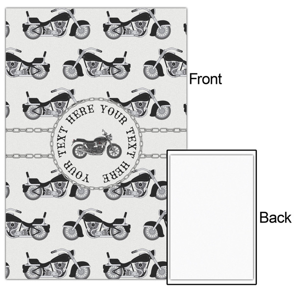 Motorcycle 20x30 - Matte Poster - Front & Back