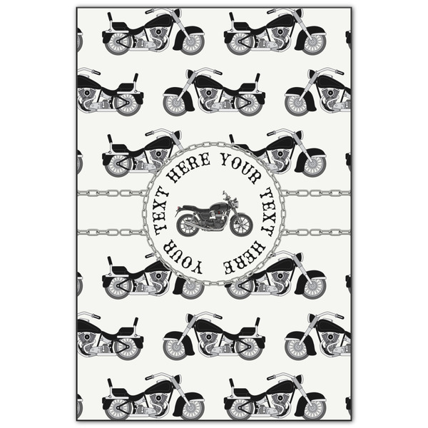 Custom Motorcycle Wood Print - 20x30 (Personalized)