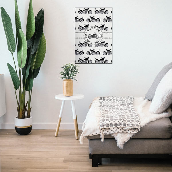 Motorcycle 20x30 Wood Print - In Context