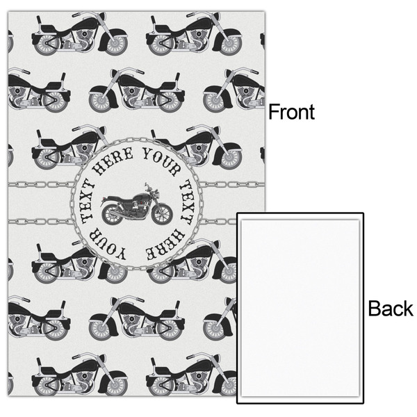 Motorcycle 24x36 - Matte Poster - Front & Back