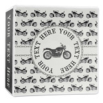 Motorcycle 3-Ring Binder - 2 inch (Personalized)