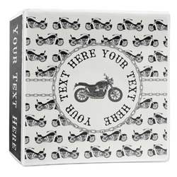 Motorcycle 3-Ring Binder - 2 inch (Personalized)