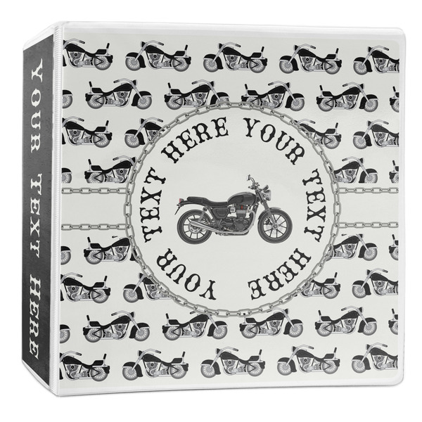 Custom Motorcycle 3-Ring Binder - 2 inch (Personalized)