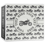Motorcycle 3-Ring Binder - 3 inch (Personalized)