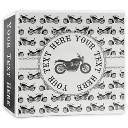 Motorcycle 3-Ring Binder - 3 inch (Personalized)