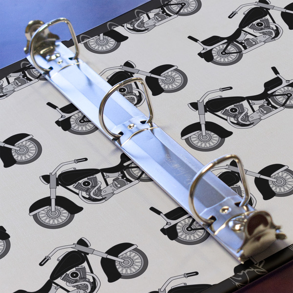 Motorcycle 3 Ring Binders - Full Wrap - 1" - DETAIL