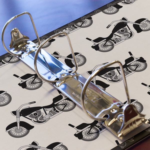 Motorcycle 3 Ring Binders - Full Wrap - 2" - DETAIL