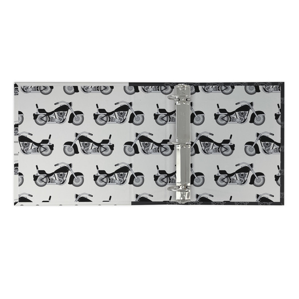 Motorcycle 3 Ring Binders - Full Wrap - 2" - OPEN INSIDE