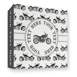 Motorcycle 3 Ring Binder - Full Wrap - 3" (Personalized)