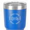 Motorcycle 30 oz Stainless Steel Ringneck Tumbler - Blue - Close Up
