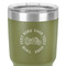 Motorcycle 30 oz Stainless Steel Ringneck Tumbler - Olive - Close Up
