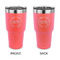 Motorcycle 30 oz Stainless Steel Ringneck Tumblers - Coral - Double Sided - APPROVAL