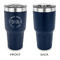 Motorcycle 30 oz Stainless Steel Ringneck Tumblers - Navy - Single Sided - APPROVAL