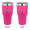 Motorcycle 30 oz Stainless Steel Ringneck Tumblers - Pink - Double Sided - APPROVAL